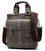 Вертикальная мужская кожаная сумка Vintage 14818 Серая картинка, изображение, фото