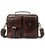 Деловая сумка на плечо кожаная Vintage 14820 Коричневая картинка, изображение, фото
