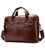 Ділова чоловіча сумка з зернистої шкіри Vintage 14836 Коричнева картинка, зображення, фото