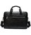 Деловая мужская сумка из зернистой кожи Vintage 14886 Черная картинка, изображение, фото