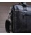 Ділова чоловіча сумка з зернистої шкіри Vintage 14886 Чорна картинка, зображення, фото