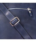Стильная сумка под А4 вертикального формата в матовой коже 11170 SHVIGEL, Синяя картинка, изображение, фото