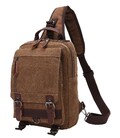 Сумка-рюкзак на одне плече Vintage 20142 Коричнева картинка, зображення, фото