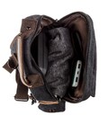 Сумка-рюкзак на одне плече Vintage 20143 Чорна картинка, зображення, фото