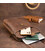 Сумка мужская планшет на два отделения кожаная SHVIGEL 11285 Коричневая картинка, изображение, фото