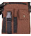 Универсальная текстильная мужская сумка на два отделения Vintage 20661 Коричневая картинка, изображение, фото