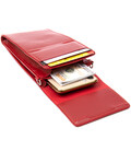 Женская кожаная сумка-кошелек GRANDE PELLE 11441 Красный картинка, изображение, фото