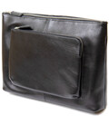 Шкіряна чоловіча сумка для ноутбука GRANDE PELLE 11437 Чорний картинка, зображення, фото