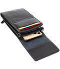 Чоловіча шкіряна сумка-гаманець GRANDE PELLE 11440 Чорний картинка, зображення, фото