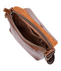 Кожаная мужская сумка через плечо GRANDE PELLE 11567 Коричневый картинка, изображение, фото