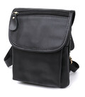 Кожаная небольшая мужская сумка через плечо Vintage 20467 Черный картинка, изображение, фото
