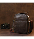 Кожаная практичная мужская сумка через плечо Vintage 20458 Коричневый картинка, изображение, фото