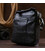 Компактна чоловіча сумка з натуральної шкіри Vintage 20477 Чорний картинка, зображення, фото