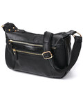 Шкіряна жіноча сумка Vintage 20686 Чорний картинка, зображення, фото
