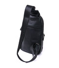 Молодежная кожаная мужская сумка через плечо Vintage 20671 Черный картинка, изображение, фото