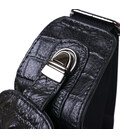 Молодежная кожаная мужская сумка через плечо Vintage 20671 Черный картинка, изображение, фото