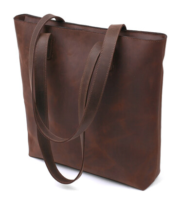 Винтажная женская сумка-шоппер Shvigel 16349 Коричневый картинка, изображение, фото