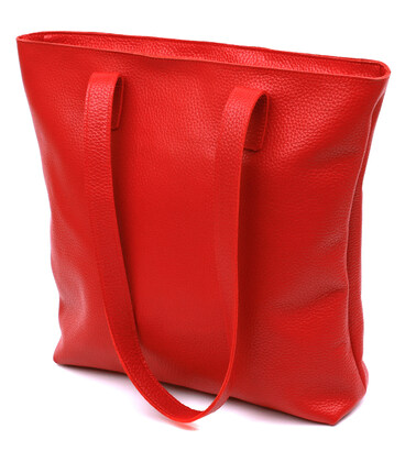Кожаная вместительная женская сумка Shvigel 16355 Красный картинка, изображение, фото
