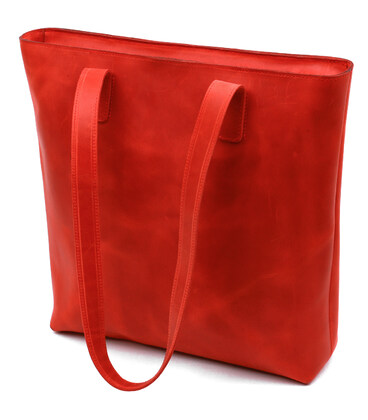 Вінтажна яскрава шкіряна сумка Shvigel 16348 Червоний картинка, зображення, фото