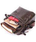 Практичная мужская сумка Vintage 20824 кожаная Коричневый картинка, изображение, фото