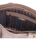 Стильна сумка жіноча KARYA 20832 шкіряна Бежевий картинка, зображення, фото
