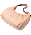 Стильная сумка багет KARYA 20836 кожаная Бежевый картинка, изображение, фото