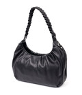 Якісна жіноча сумка багет KARYA 20838 шкіряна Чорний картинка, зображення, фото