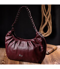 Красивая женская сумка багет KARYA 20839 кожаная Бордовый картинка, изображение, фото
