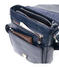 Практичная мужская сумка KARYA 20840 кожаная Синий картинка, изображение, фото