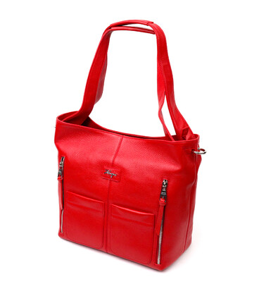 Многофункциональная женская сумка-шоппер с карманами KARYA 20876 Красный картинка, изображение, фото