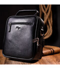 Стильна та практична чоловіча сумка KARYA 20899 шкіряна Чорний картинка, зображення, фото