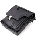 Сумка-портфель на плече KARYA 20904 шкіряна Чорний картинка, зображення, фото