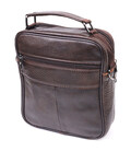 Практичная мужская сумка кожаная 21272 Vintage Коричневая картинка, изображение, фото