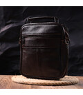 Практичная мужская сумка кожаная 21272 Vintage Коричневая картинка, изображение, фото