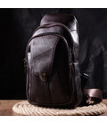 Удобная мужская сумка через плечо из натуральной кожи Vintage 21306 Коричневая картинка, изображение, фото