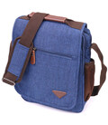 Цікава чоловіча сумка через плече із текстилю 21264 Vintage Синя картинка, зображення, фото