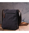 Вертикальна чоловіча сумка текстильна 21265 Vintage Чорна картинка, зображення, фото