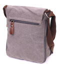 Практичная вертикальная мужская сумка из текстиля 21266 Vintage Серая картинка, изображение, фото