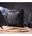 Чоловіча сумка із комбінованої натуральної шкіри SHVIGEL 18720 Чорна картинка, зображення, фото