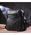Стильна чоловіча сумка з натуральної зернистої шкіри 21398 Vintage Чорна картинка, зображення, фото