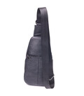 Мужская сумка слинг из натуральной фактурной кожи 21400 Vintage Черный картинка, изображение, фото