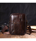 Компактна сумка чоловіча на пояс із натуральної шкіри 21484 Vintage Коричнева картинка, зображення, фото