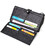 Вместительный клатч с двумя блоками для кредитных карт из натуральной кожи Tony Bellucci 21984 Черный картинка, изображение, фот
