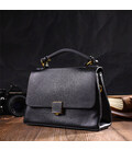 Женская стильная сумка из натуральной кожи 22074 Vintage Черная картинка, изображение, фото