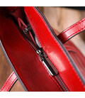 Вместительная сумка шоппер из натуральной кожи 22076 Vintage Бордовая картинка, изображение, фото