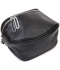 Полукруглая сумка через плечо из натуральной кожи 22079 Vintage Черная картинка, изображение, фото