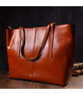Стильна сумка шоппер із натуральної шкіри 22096 Vintage Руда картинка, зображення, фото