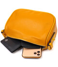 Красива сумка на плече крос-боді з натуральної шкіри 22100 Vintage Жовта картинка, зображення, фото