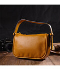 Красивая сумка на плечо кросс-боди из натуральной кожи 22100 Vintage Желтая картинка, изображение, фото