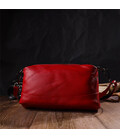 Яскрава сумка на три відділення з натуральної шкіри 22102 Vintage Червона картинка, зображення, фото